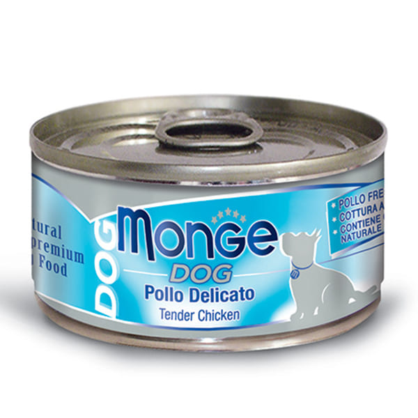 MONGE DOG CHICKEN FLAKES TENDER suņu konservi Vista 95g